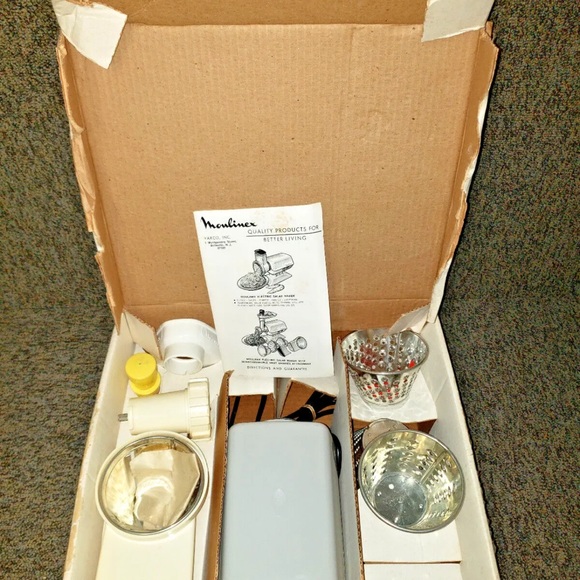 NEW Vintage MOULINEX Electric Salad Maker Meat Grinder RL 1AA Varco France - Picture 3 of 7